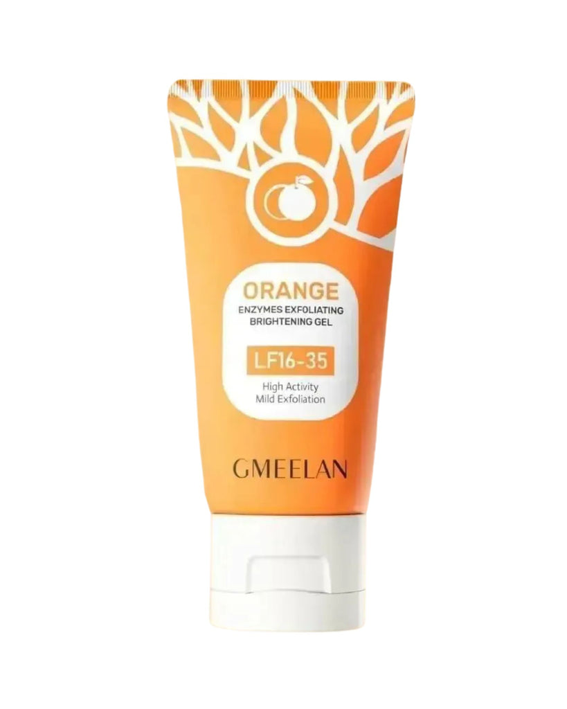 Orange Enzyme Gel Scrub 100ml tube for skin brightening and exfoliation